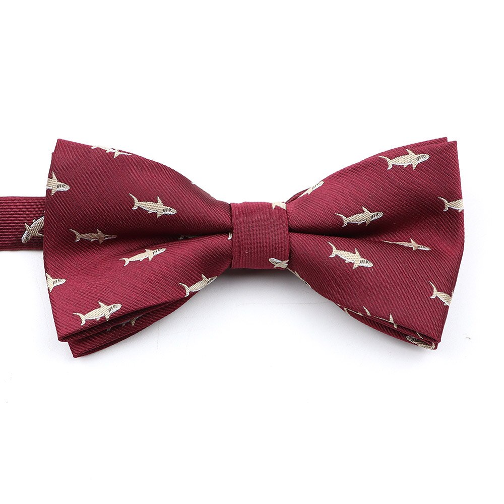 Nuovo papillon tessuto Jacquard per uomo bambino animale insetto Shiba Inu papillon festa di nozze casuale poliestere farfalla regalo carino: adulto 8