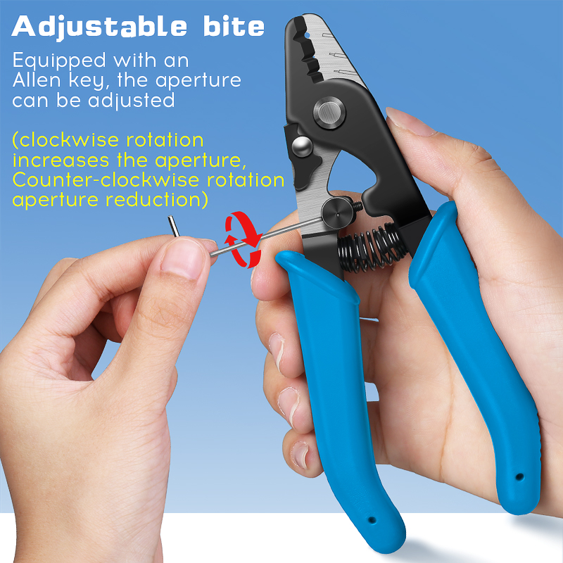 VCFS-33 Pelacables/alicates/pelacables de fibra óptica de tres puertos herramientas FTTH alicates pelacables de fibra óptica