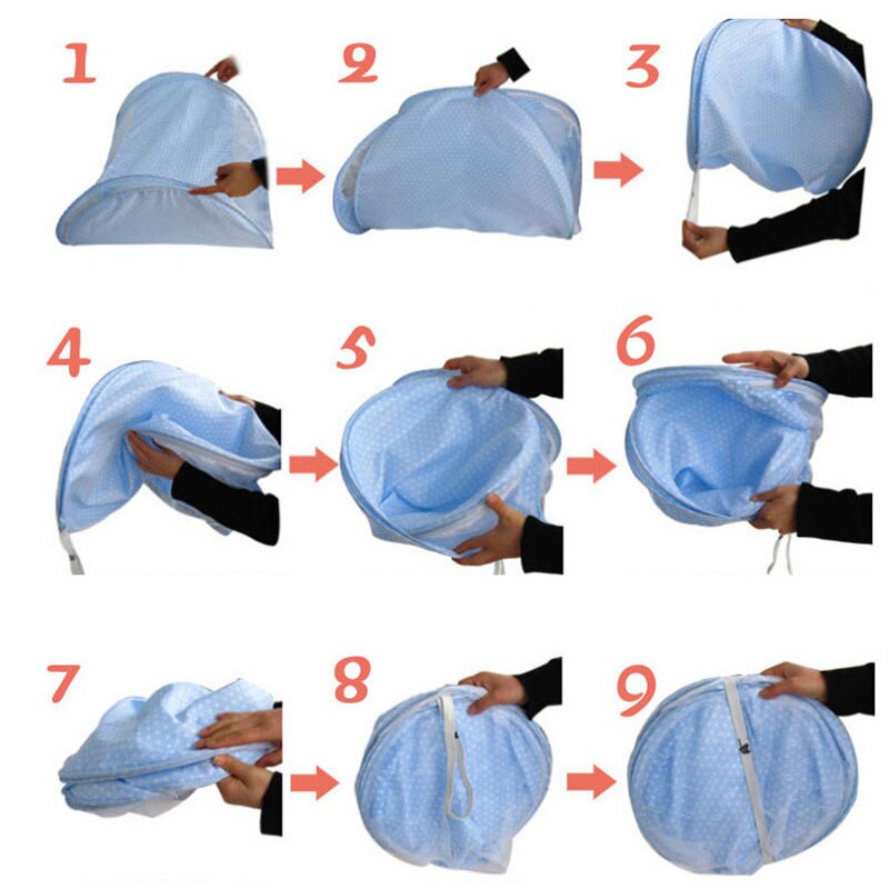 Baby outdoor tent child baby foldable free installation bottom encryption zipper yurt bracket mosquito net