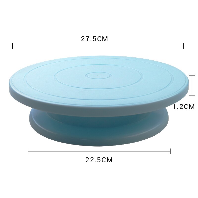 Plastic Cake Plate Turntable Rotating Rotary Stand Cake Pan Baking DIY Cake Round Kitchen Decorating Tool Table Anti-skid