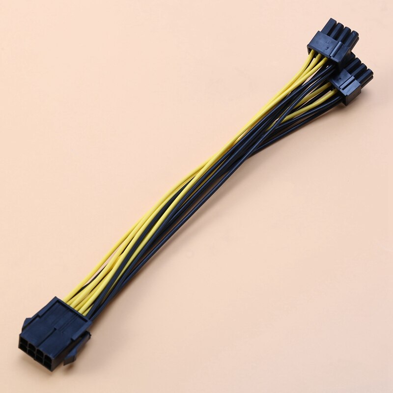 30-Pack PCI-E 8Pin To 2X 8 Pin (6+2) Power Splitter Cable For PCIE PCI Express Image Card Y - Splitter Extension Cable