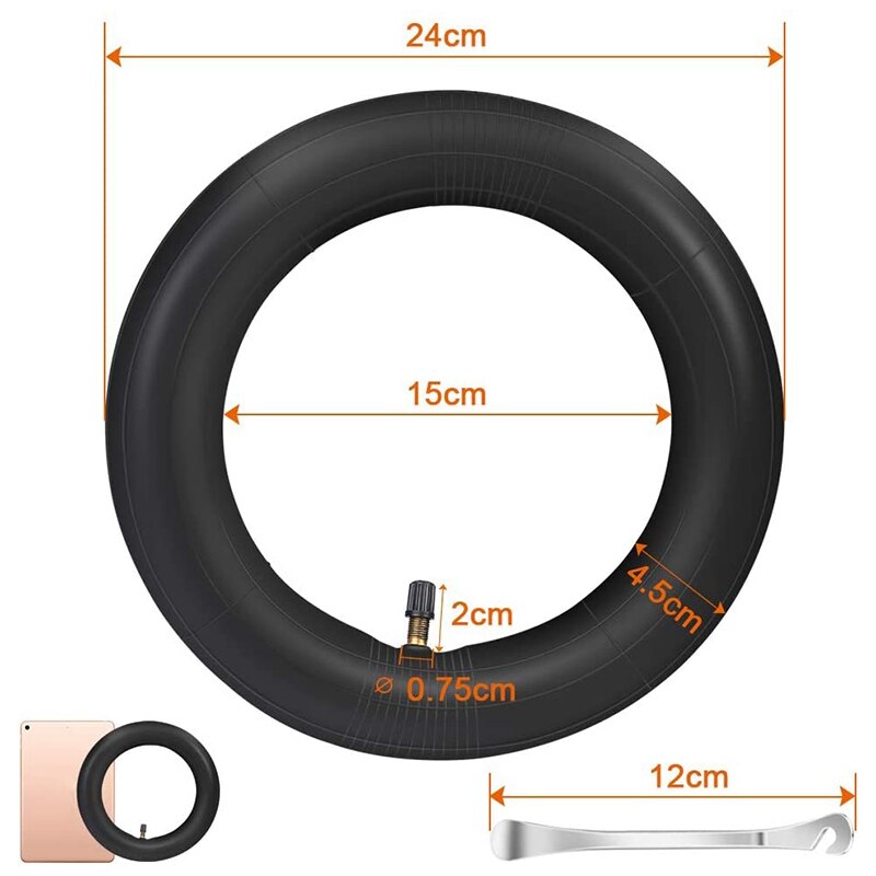 Pneumatici interni da 2 pollici da 8.5 pollici per Scooter elettrico Xiaomi M365, camere d'aria addensate e resistenti all'usura