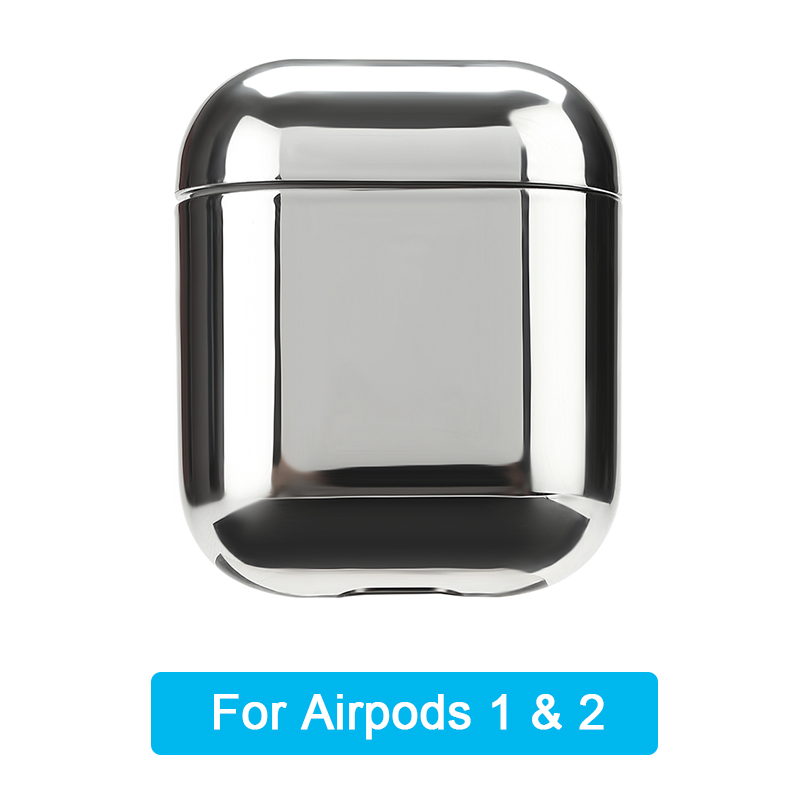 YBD Luxus Marmor Muster Fall Für AirPods Farben Fall Abdeckung für Apple Airpods Air Schoten Fall Coque Funda für Airpod pro: Silver 2