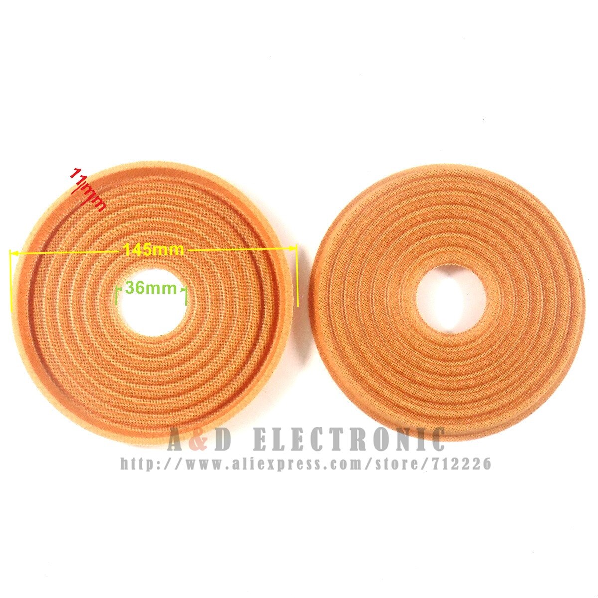 2 pieces 145mm 36mm coil 11 mm height spider ball shaft shrapnel for car home subwoofer