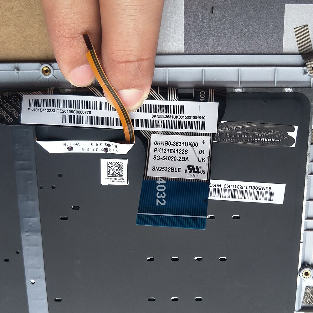 Vervanging Toetsenborden Verlicht Toetsenbord Voor Asus UX303 Ub UX303U UX303UA UX303UB Uk Euro Eu Palmrest Cover 64020 2BA 3631UK00