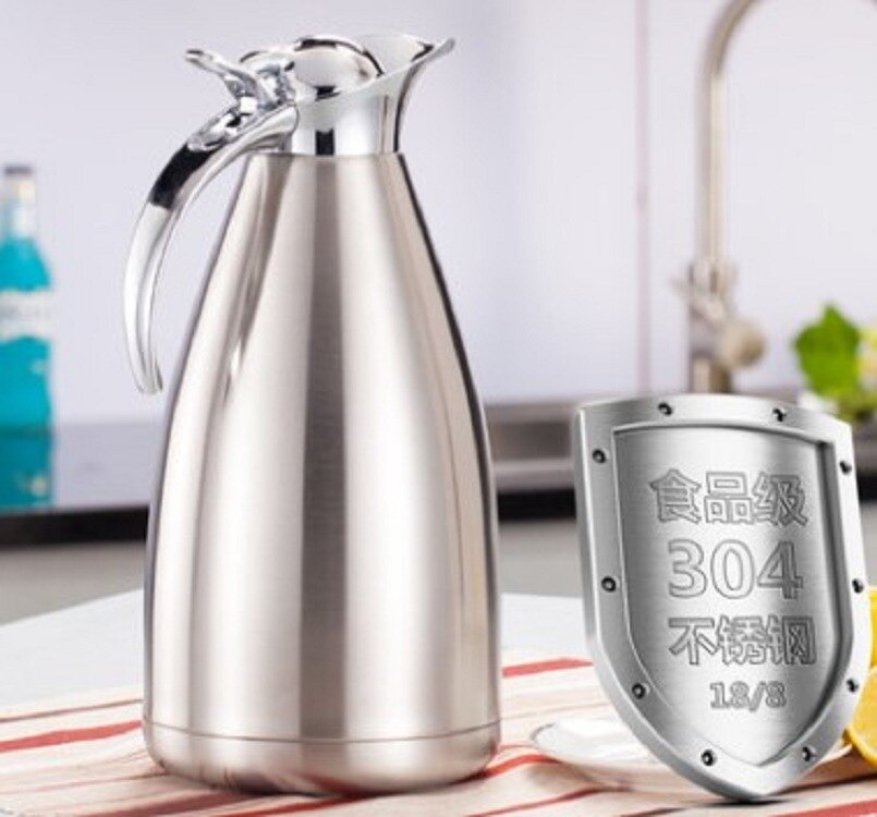 Thuis Outdoor Isolatie Waterkoker Rvs Grote Capaciteit Thermos 2L