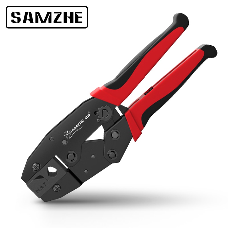 SAMZHE CAT7 Crimper Tool Crimping Plier Network Crimper for Cat 7 Cat6 cat 5 STP Modular Plugs