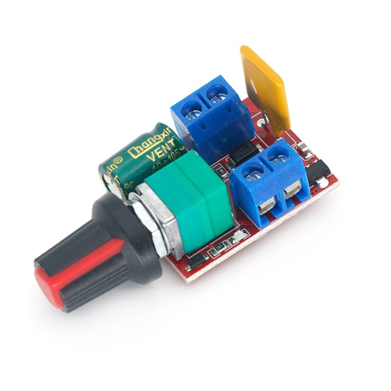 Mini 5A PWM Max 90W DC Motor Speed Controller Module 3V-35V Speed Control Switch LED Dimmer