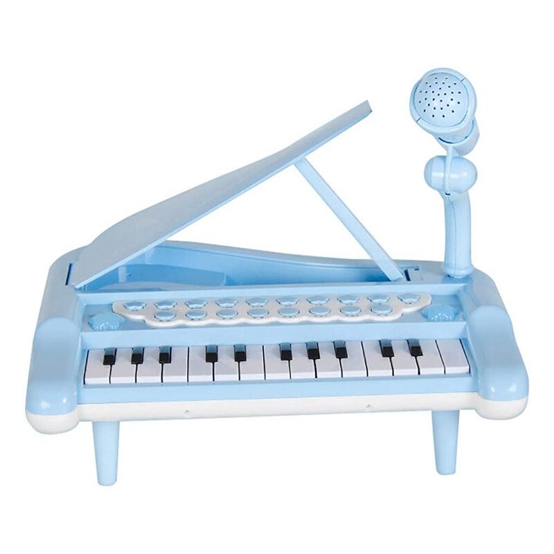 Instrument de musique de Piano électronique multifonctionnel débutant apprenant le jouet de Piano avec le Microphone: White