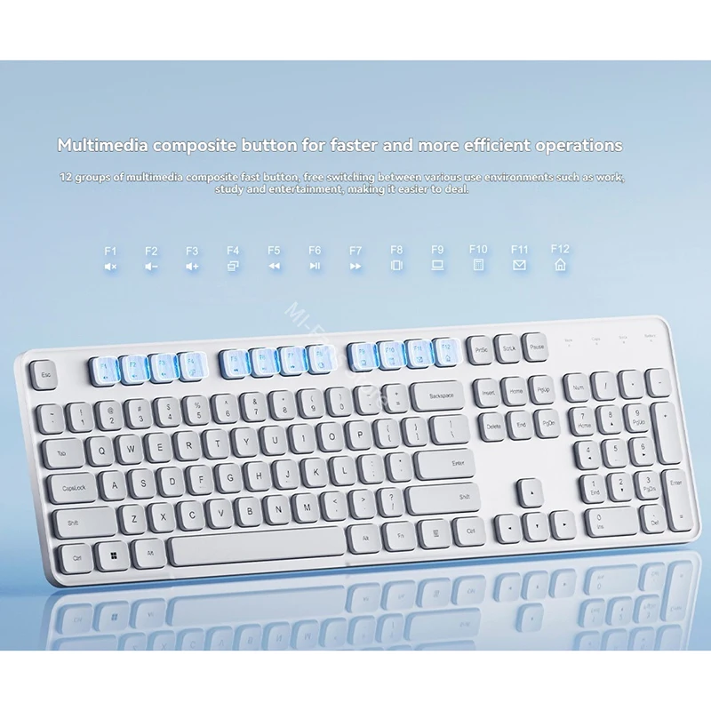 2025 Xiaomi Drahtlose Tastatur Maus Set Combo 3 2,4G Schlank Volle Größe 104 Tasten Stille Für Computer Windows PC Laptop Büro Tablet