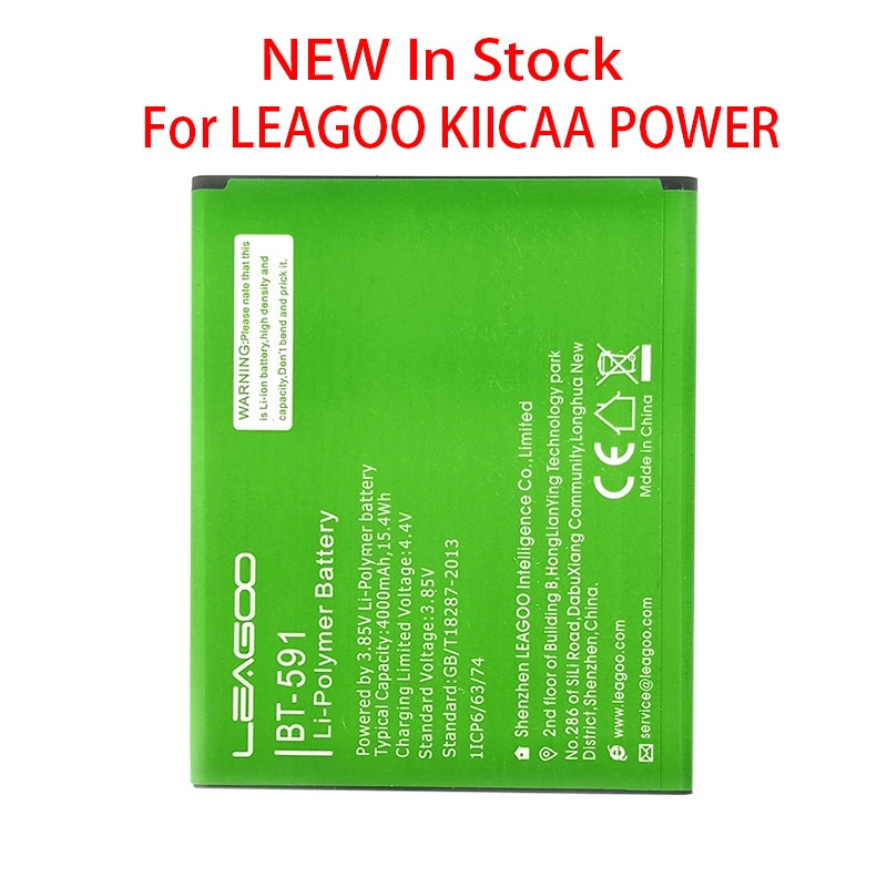 In Voorraad BT-591 4000 Mah Batterij Voor Leagoo Kiicaa Power Batterij Thuis Levering + Volgnummer