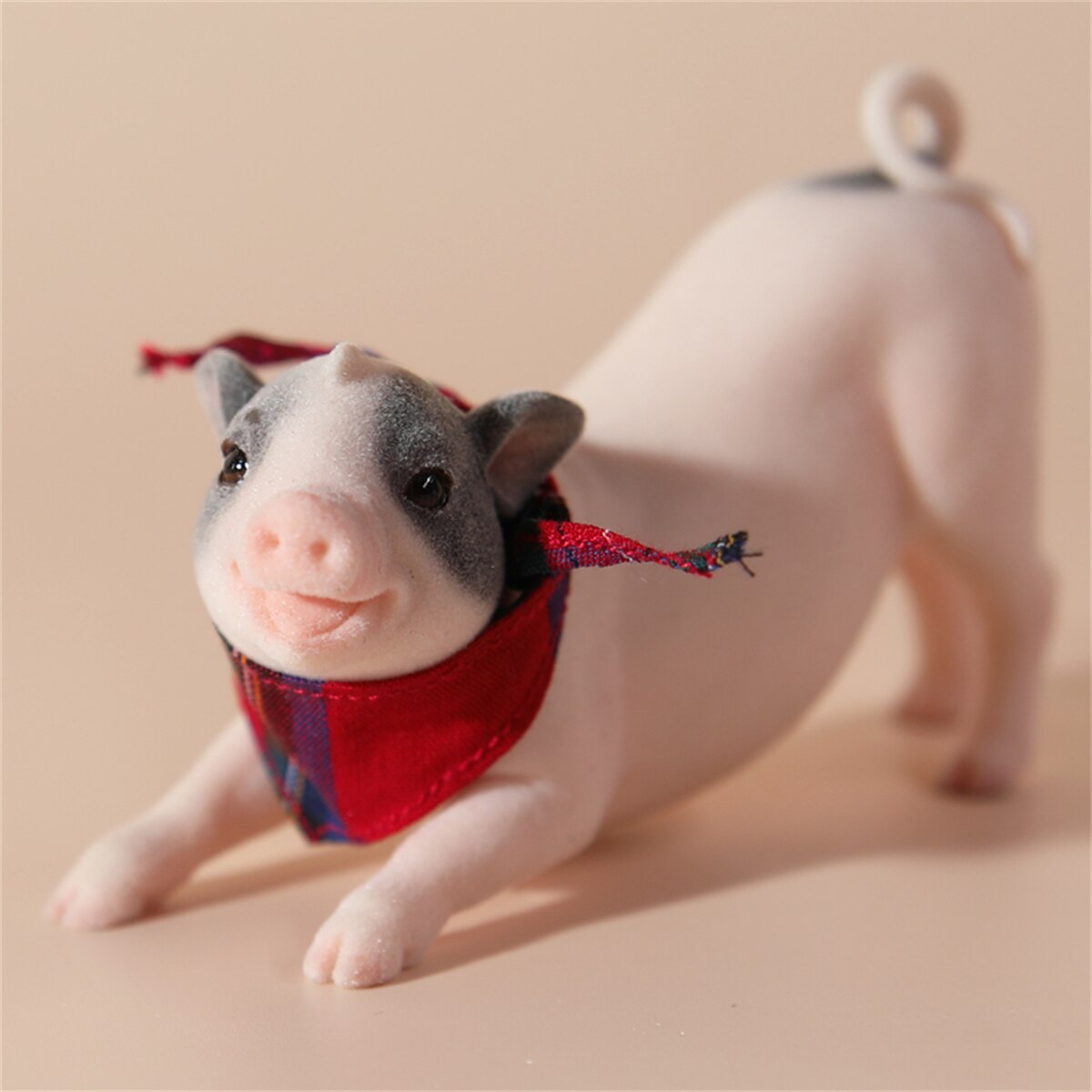 JXK 1:6 Scale The Little Pig Figure Mini Animal Model Collector GK Toy Desktop Decor Small Cute Pet Pig Hand-made Doll: JXK059A1