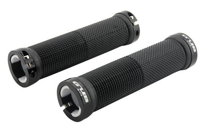 Fietsen Afsluitbare Handgreep Voor Fiets Mtb Road Bike Stuur Fiets Grip Bike Aluminium + Rubber 7 Kleuren Gub 113: Black