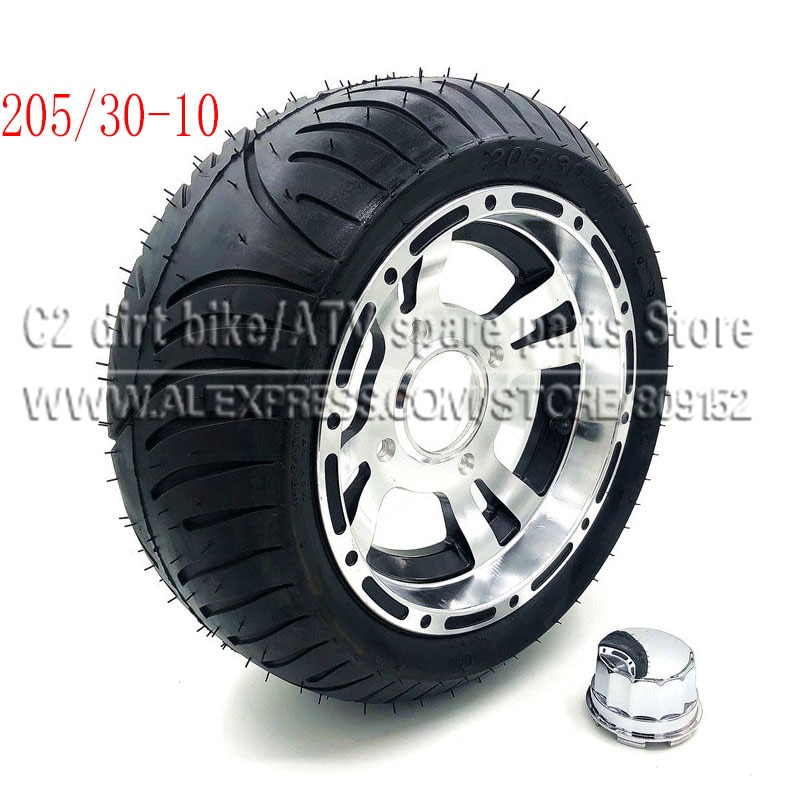 10inch ATV Rims 10x8" With 205/30-10 Road Tyre Full Wheel For ATV Quad Go Kart Karting Motorcycle