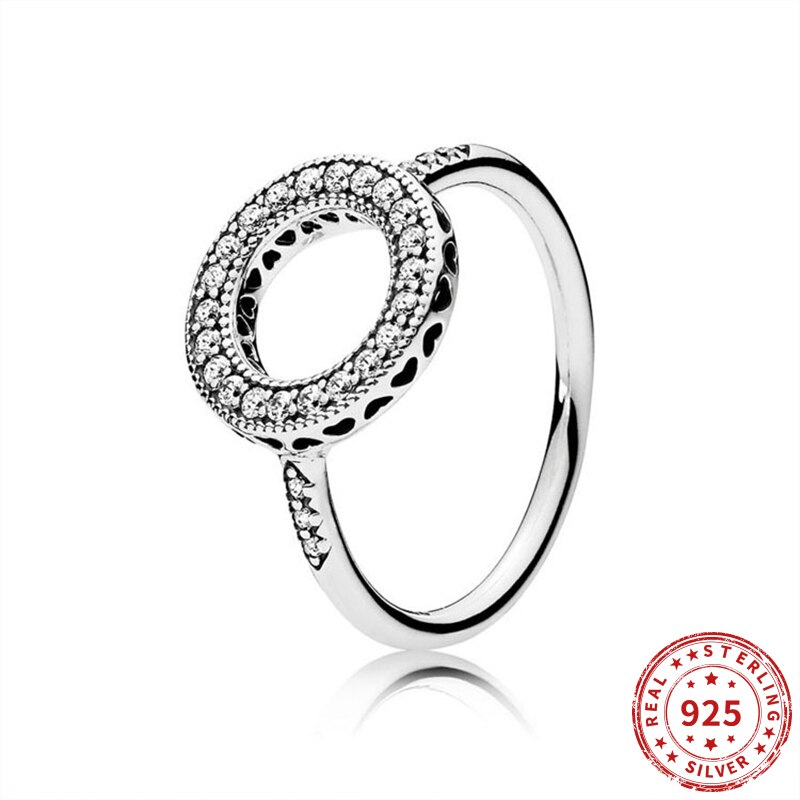 Originale, ineinander verschlungene kreise, vintage-ringe mit funkelndem hola-effekt für damen, 925 sterlingsilberringe, feiner schmuck für hochzeiten und feiern