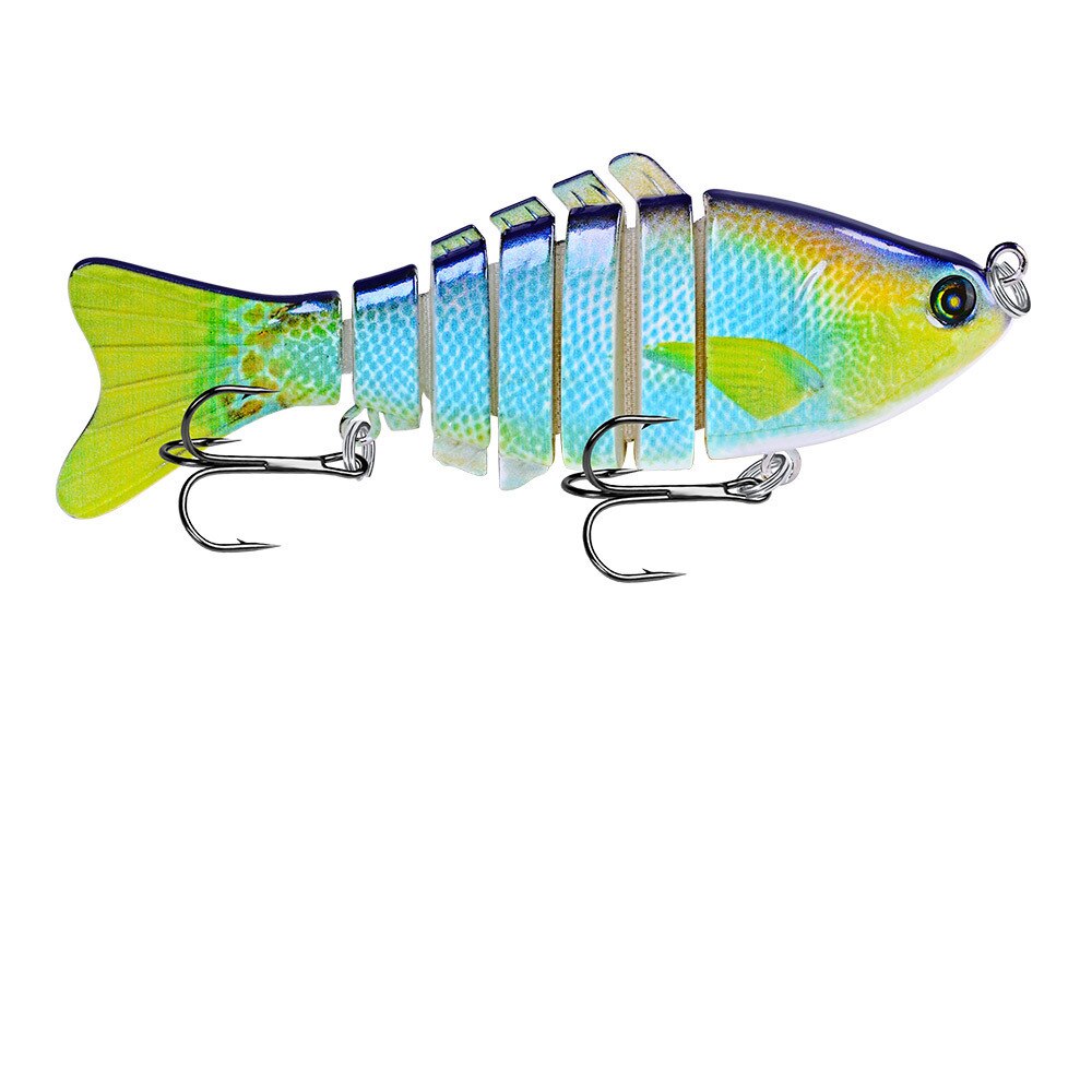 1 pçs pesca iscas corrico nadar minnow wobbler multi-seção duro bait100mm15g artificial crankbait jerkbait pesca tacklelure: 8