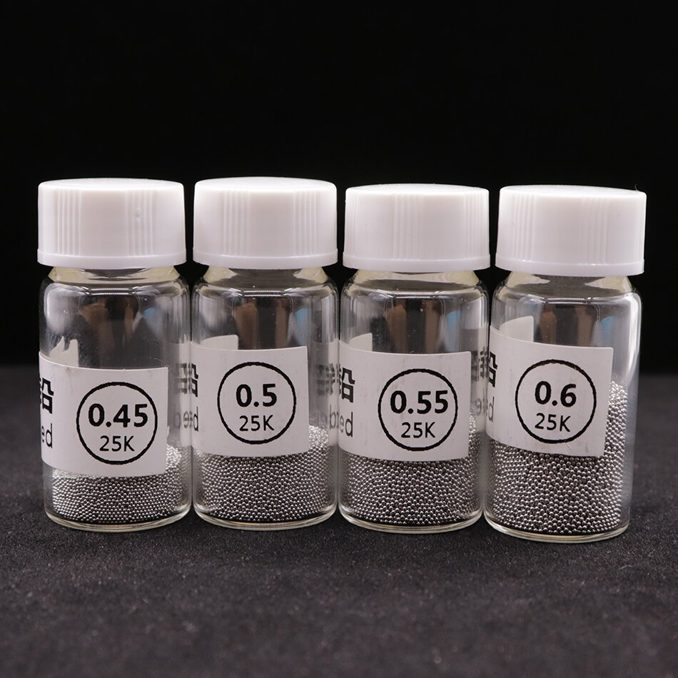 1PCS Sn63Pb37 25k / bottle for BGA ball tool 0.25 / 0.3 / 0.35 / 0.4 / 0.45 / 0.5 / 0.55 / 0.6 / 0.65 / 0.76MM BGA solder ball