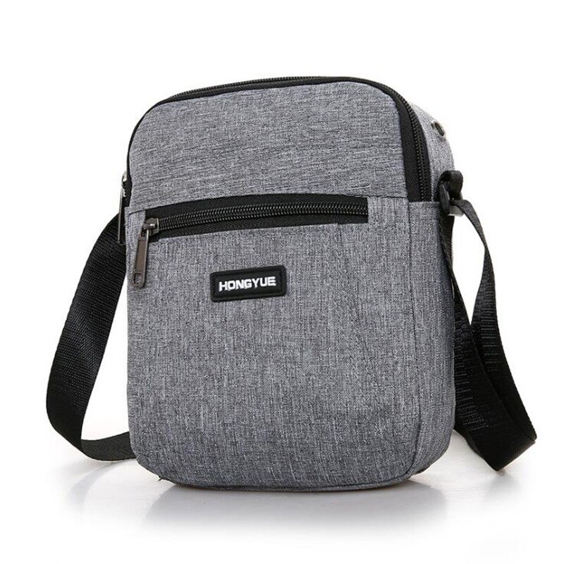 Herren Bote Tasche Umhängetasche Schulter Taschen Reisetasche Mann Geldbörse Kleine Schlinge Pack für Arbeit Geschäft: hell grau