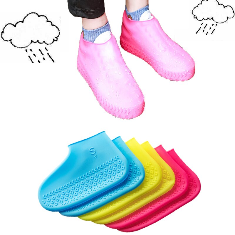 Outdoor latex schuh Stiefel Abdeckung Unisex Anti-slip Mehrweg Latex Schuh Abdeckungen Männer Frauen Wasserdichte Regen Boot Über schuhe