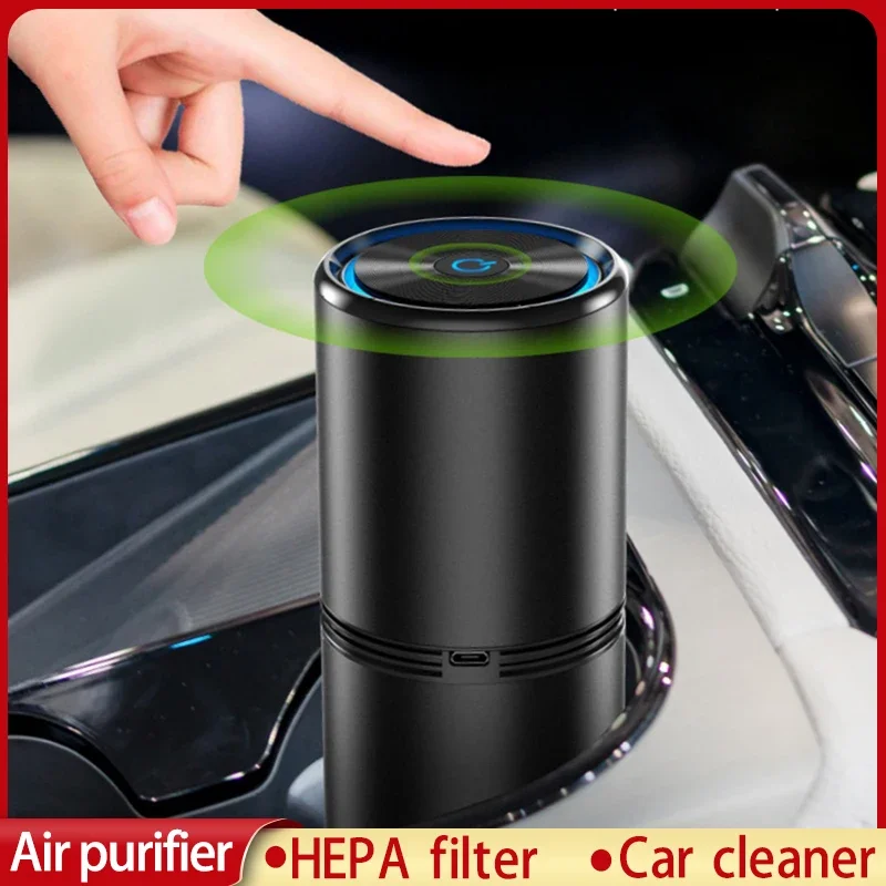 Zai Xiao-purificador de aire para coche, generador de iones negativos, limpiador de aire de poco ruido, desodorante, eliminador de olores de humo, purificador de aire para vehículo