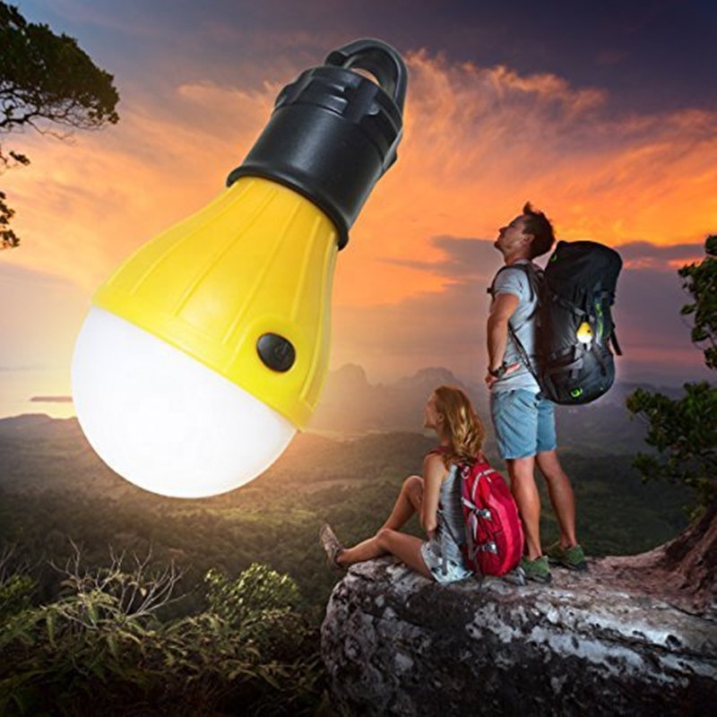 Vanntette bærbare lommelykter teltlampe ledet pære nødlys lys campinglykt til camping fotturer utendørs aaa batteri