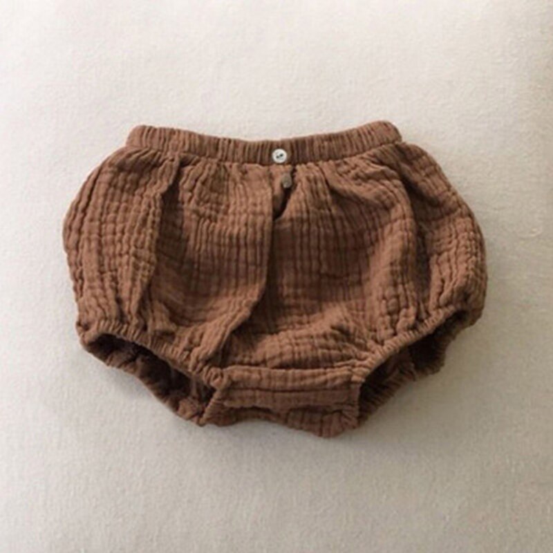 Spædbørn harem bukser bomuld linneshorts nyfødte baby drenge piger korte bukser pp bukser børn blomstrer 0-24m
