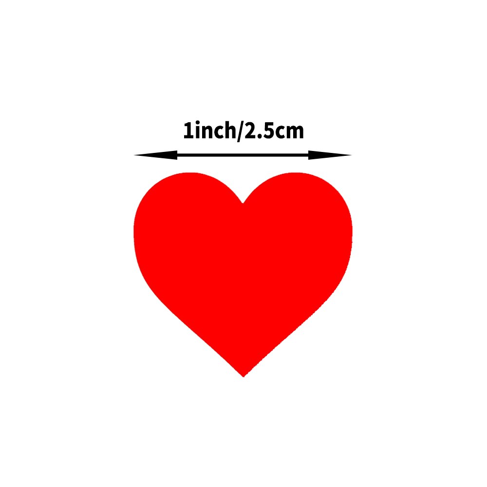 500pcs Chroma Label Color-Code heart Labels stickers Black white green blue orange red brown yellow gold stationery stickers