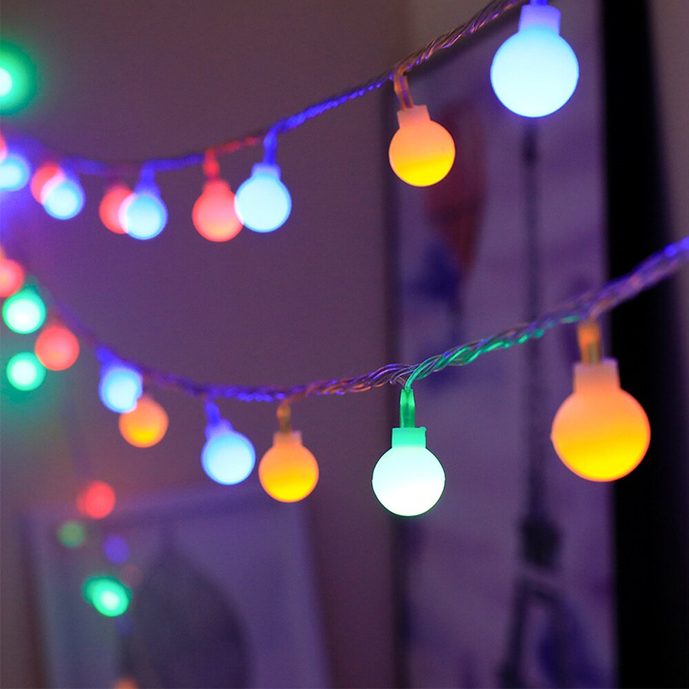 Girlande 1,5 M 3 M 6 M 10 M USB/AA Batterie LED Ball Lichterketten Weihnachten Lichterkette für Hochzeit Party innen Dekoration