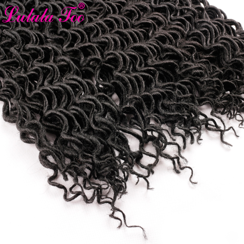 Extensiones de cabello rizado sintético para mujer, trenzas de ganchillo de 18 pulgadas, degradado, 24 raíces