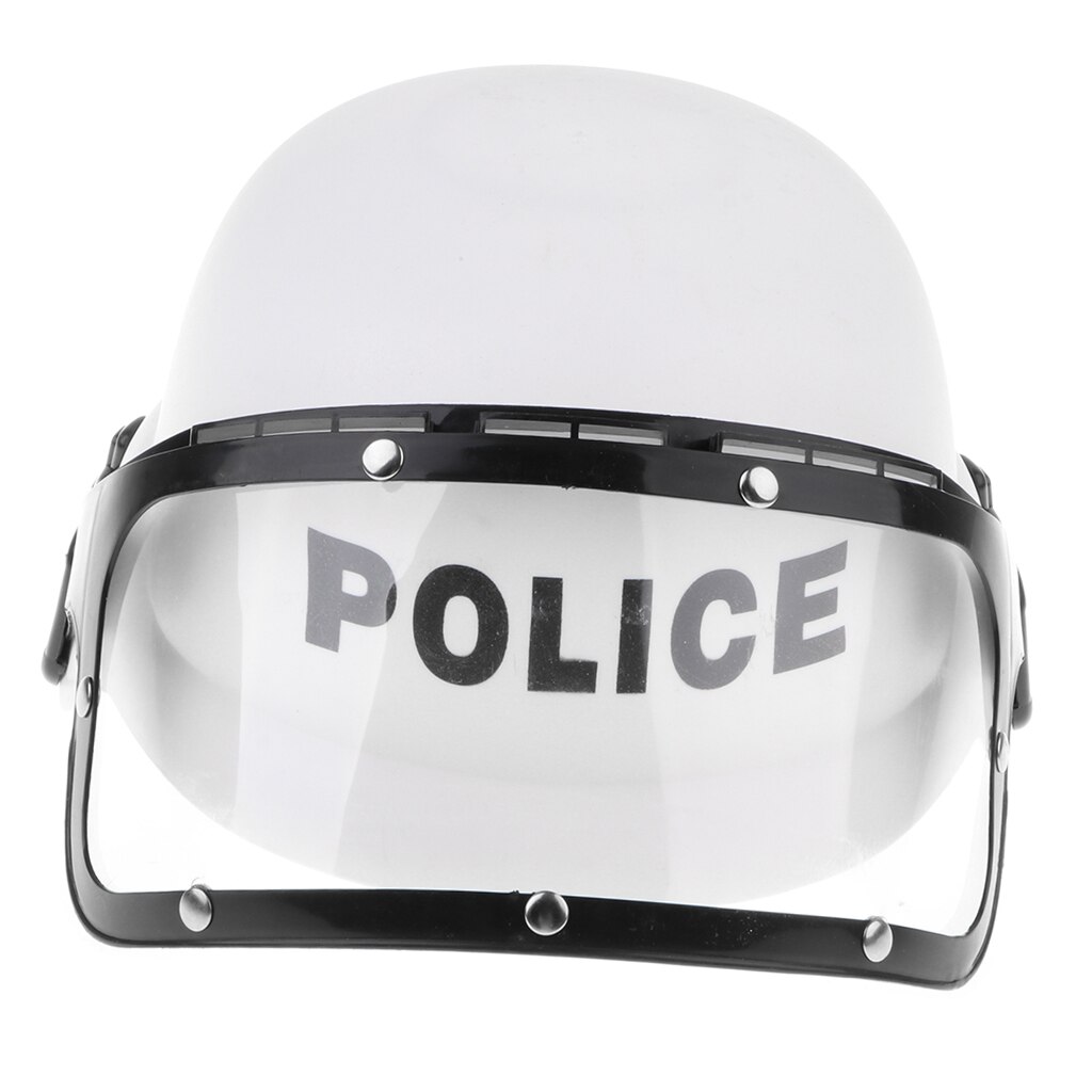 Kid Cop Motorcycle Hat Riot - Police Fancy Dress Costume Pretend Game