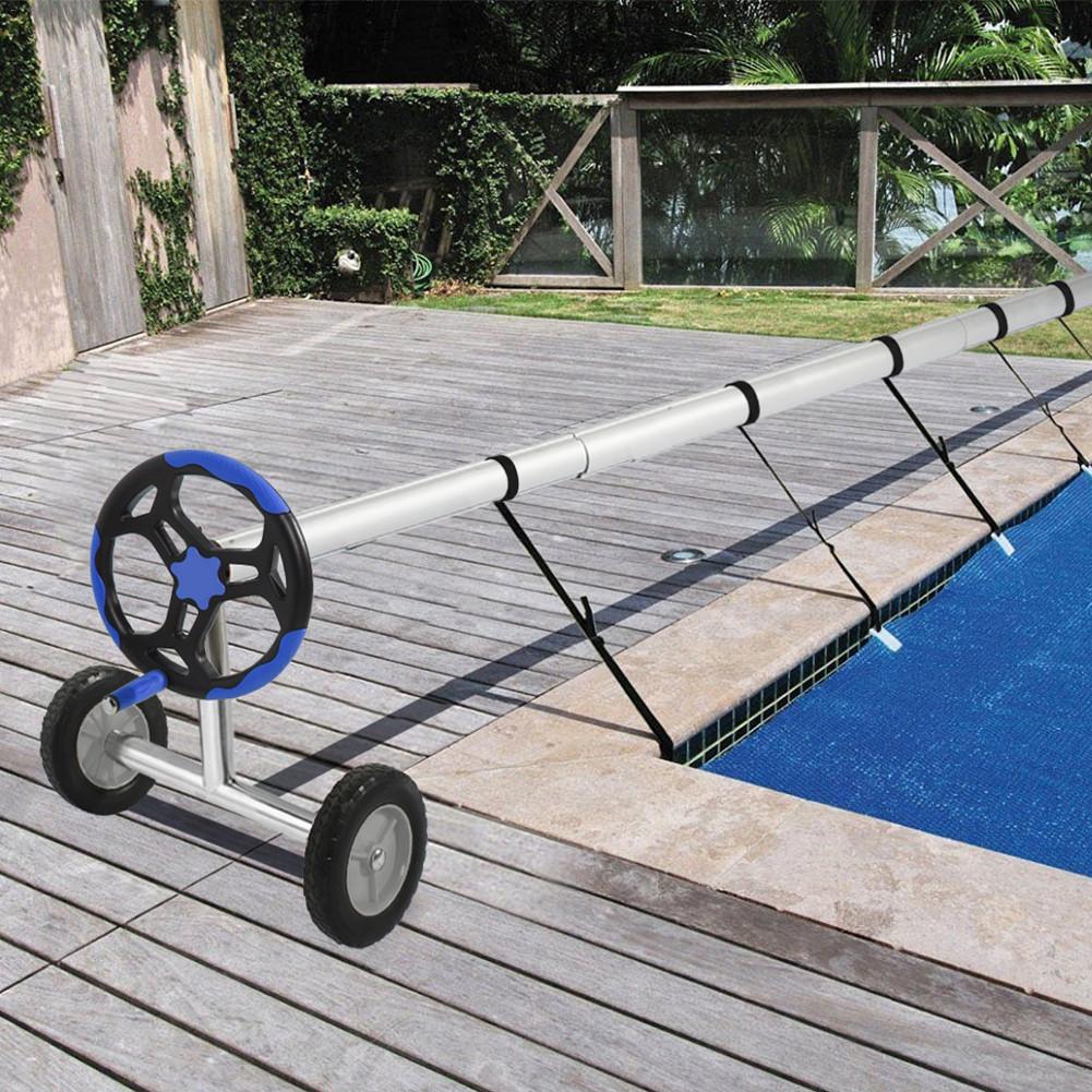 Solar Pool Cover Reel Attachment Kit Firm Sturdy Swimming Pool Solar Reel Tube Blanket Straps Kit Pool Reel Accessory