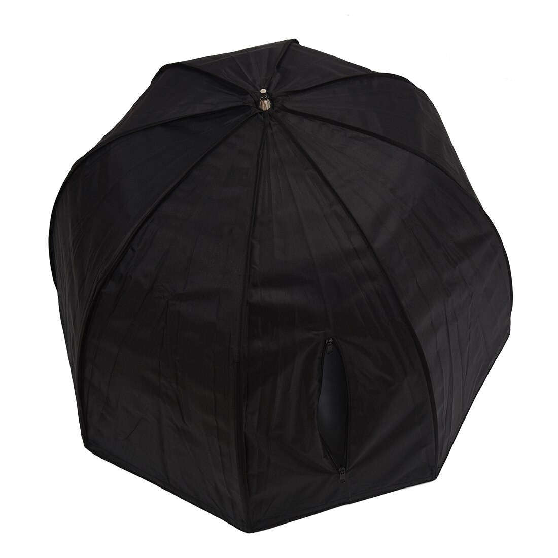 80cm/31,5 in Octagon Regenschirm Softbox Reflektor Diffusor mit Carbon Faser Halterung für Speedlite-blitzlicht Silber Schwarz