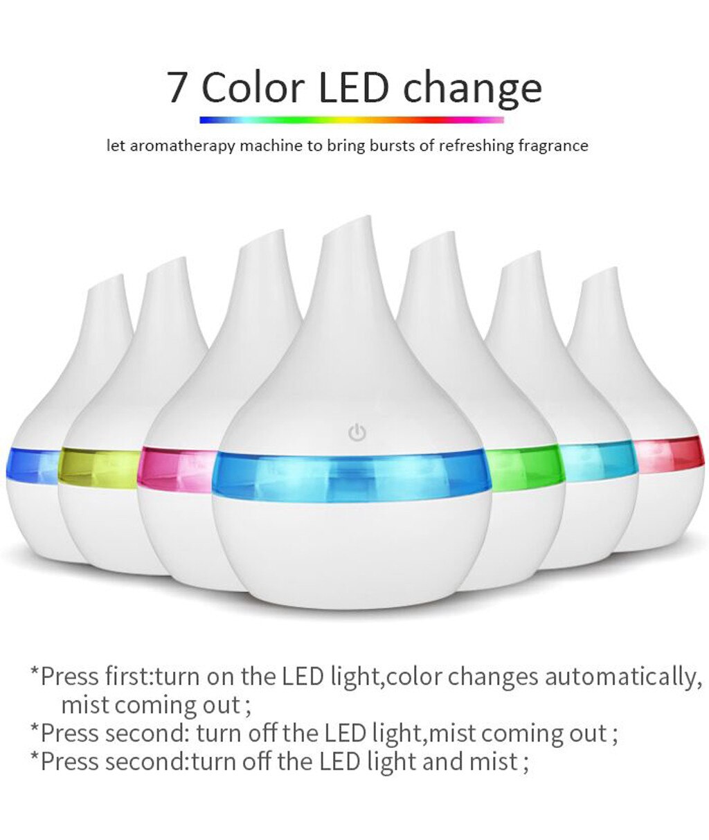 Air Aroma Essential Oil Diffuser LED Ultrasonic Aroma Aromatherapy Humidifier Colorful Humidifier Home Desktop Aroma Diffuser