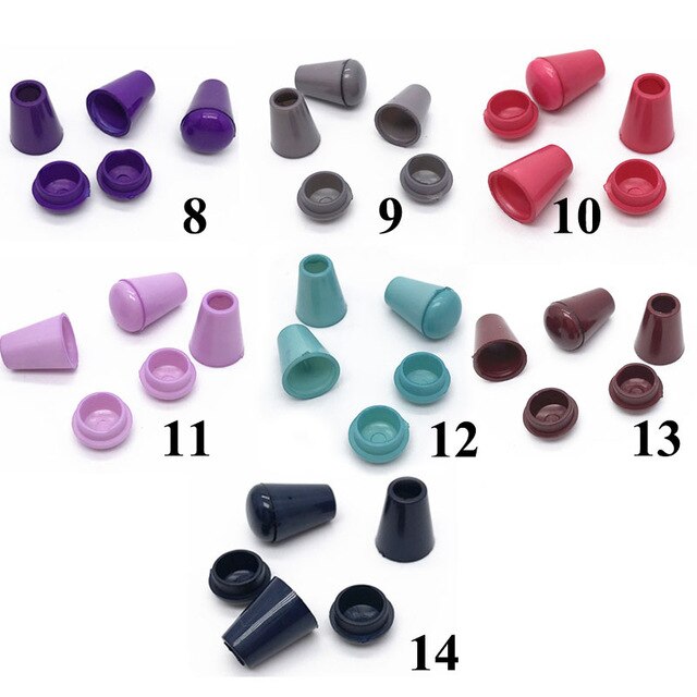 Meetee 50pcs Plastic Rope Stopper Cord End 14mm for Hat Clothing Pants Waist Belt Drawstring Rope Buckles DIY Accessories DY207: 8-14 color tell me