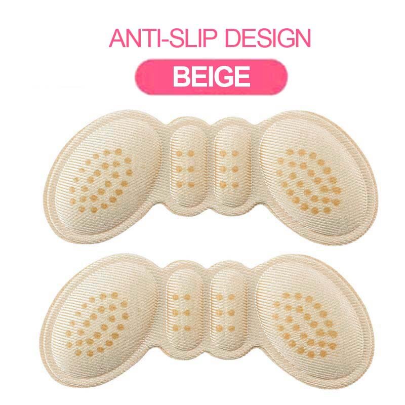 Sunvo Silikon Hacke Pads für frauen Schuhe Einsätze Hohe Fersen Gel Einlegesohlen für Schuhe Zurück Ferse Schmerzen Linderung Liner Schutz Pad: Beige dick