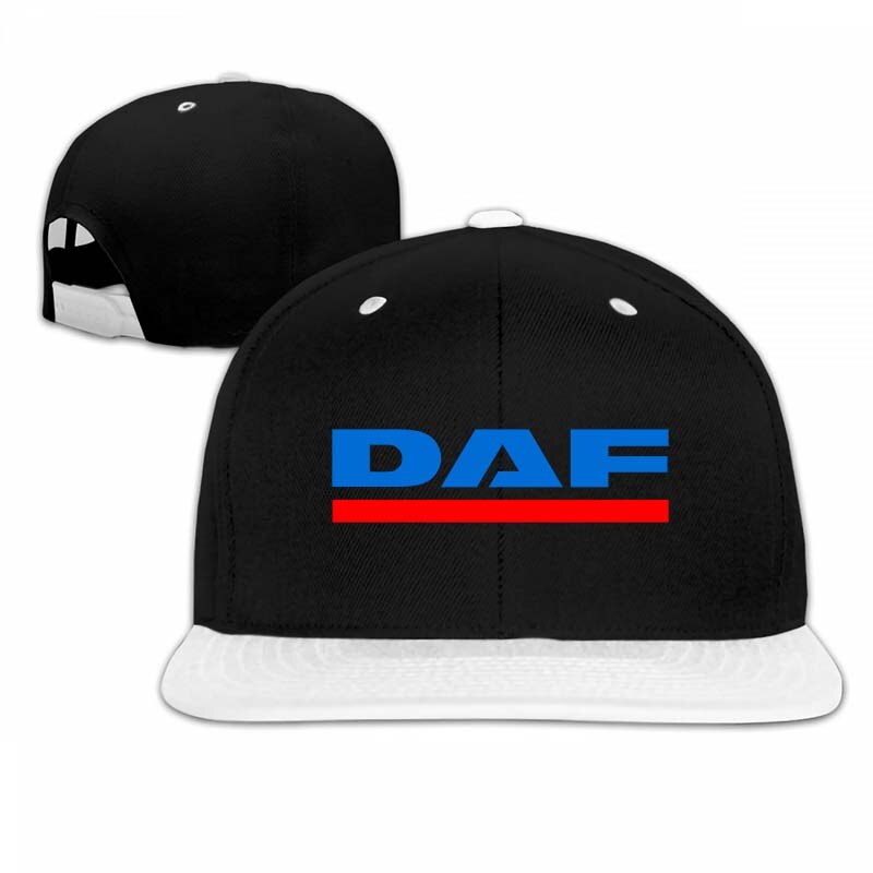 daf vector logo Baseball cap men women Trucker Hats adjustable cap: 5-White