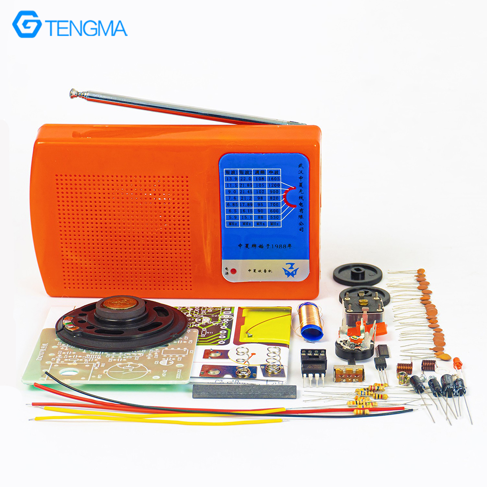 Kit electrónico de entrenamiento de enseñanza de Radio FM AM, bricolaje, ZX2107, práctica de placa de circuito de soldadura de habilidades eléctricas y electrónicas