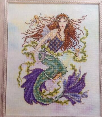 Gold Collection Lovely Counted Cross Stitch Kit Mermaid Fish Fairy Goddess Fairyland under the Sea JE
