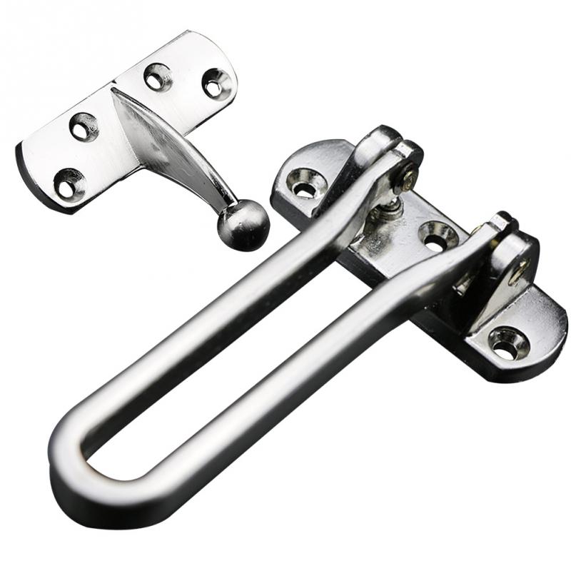 Acier inoxydable moraillon loquet serrure porte chaîne Anti-vol fermoir commodité fenêtre armoire serrures pour la maison hôtel sécurité #031