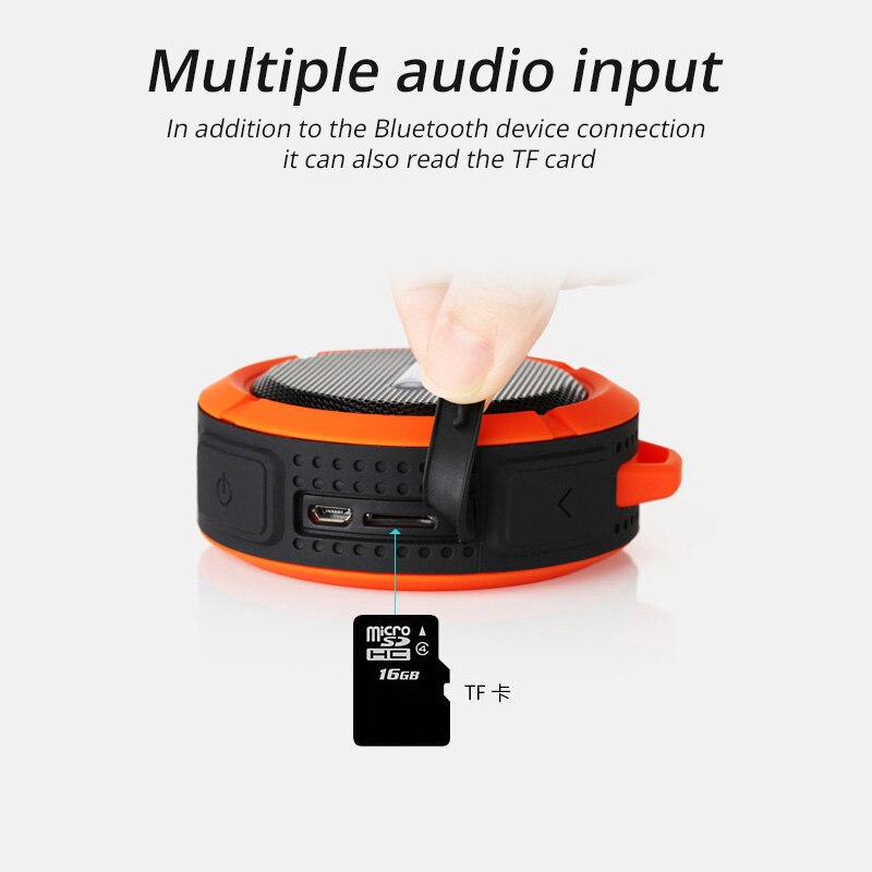 Draagbare Draadloze Bluetooth Speaker Waterdichte Outdoor Douche Badkamer Klankkast Handsfree Luidspreker Soundbar Voor Telefoon Pc