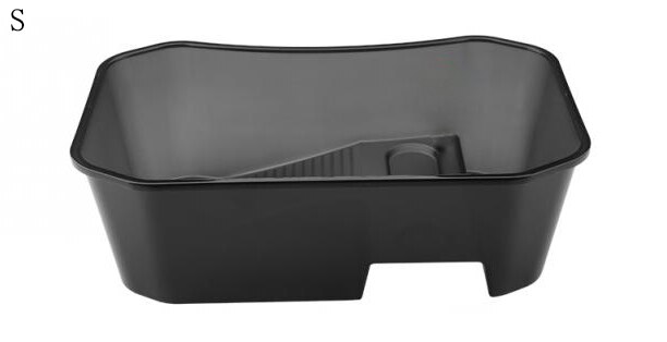 Petshy Reptile Tortoise Turtle Tank Vivarium Box Aquarium Tank with Basking Ramp Plastic Open Reptiles Amphibians Breeding Box: Black-S