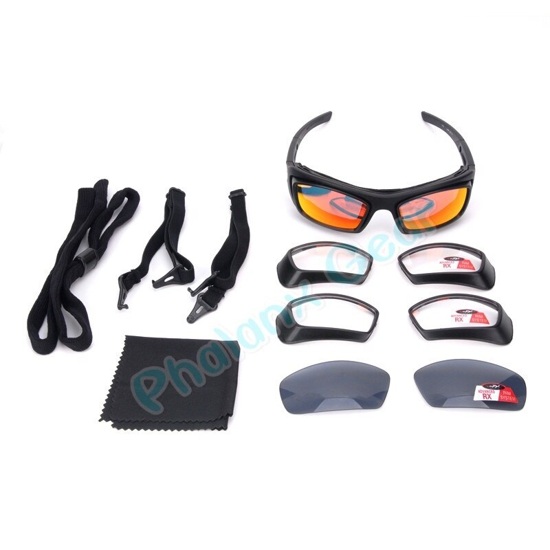 Gepolariseerde fietsbril voor heren, wiley x, mountainbikebril, 4 lenzen, fietsbril, fietszonnebril, fietsbril