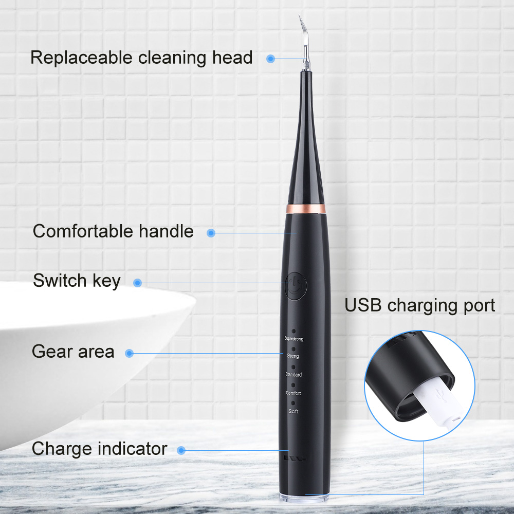 Escalador Dental ultrasónico, limpiador de dientes, eliminación de piedra Dental, eliminador de placa sónico eléctrico para manchas de dientes y sarro