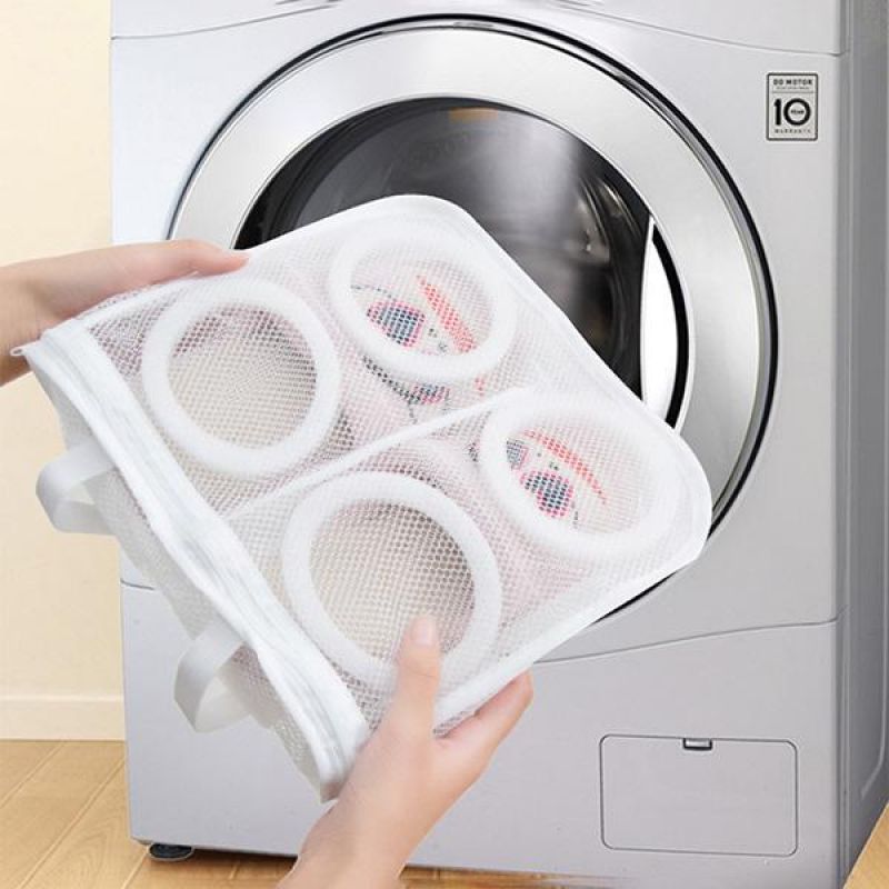 Shoes Washing Bags 3pcs Hang Bags Airing Dry Tool Mesh Laundry Bags Washing Net Bag Shoes Underwear Bra Clothes Protect Wash Bag