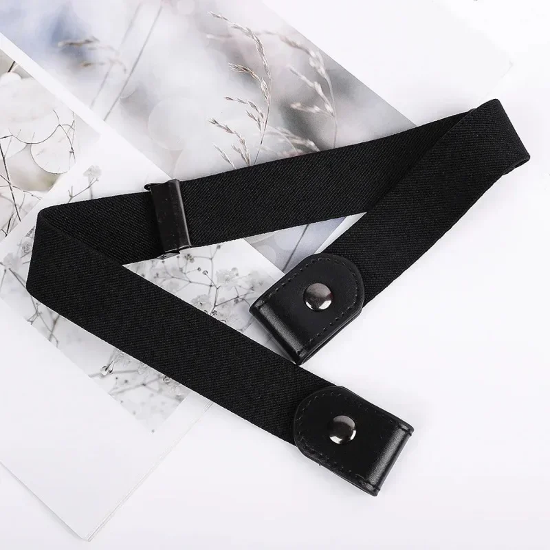 Verstellbares, elastisches Taillenband aus Segeltuch, unsichtbarer Gürtel, schnallenfreie Gürtel für Damen und Herren, Jeans, Hosen, Kleid, keine Schnalle, einfach zu tragen