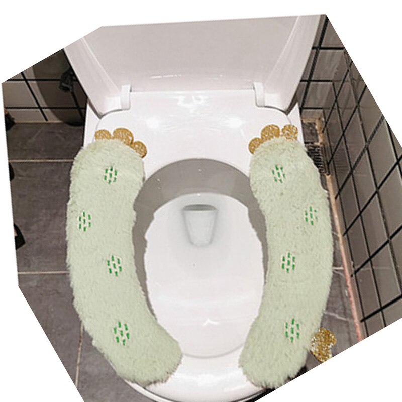 Four Seasons Toilet Seat U Shape With Handle English Style Home Cute Plush Fruit Animal