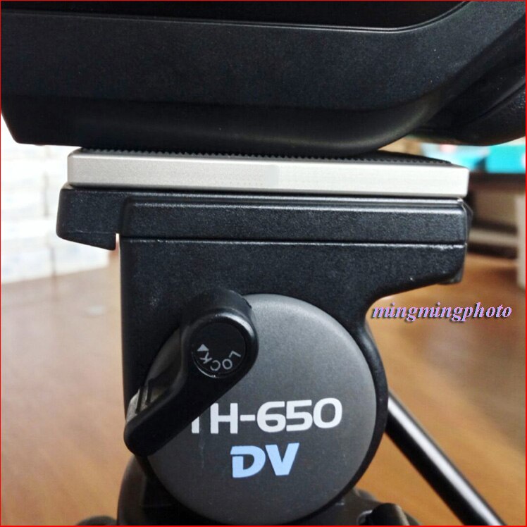 TH-650DV 1/4 Polegada Parafuso De Montagem Tripé Monopods Prato de Liberação Rápida Para A Câmera DSLR Libec TH-650, VD-2200, NTP-650, QVD-2000