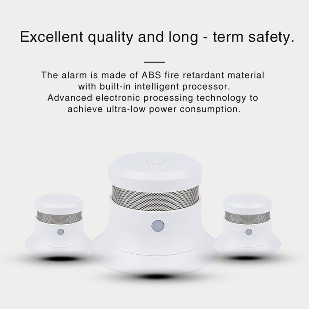 5pcs/Lot Smoke Detector Fire Detector Wireless Smoke Sensor Independent Photoelectric For Home Security Alarm Systems