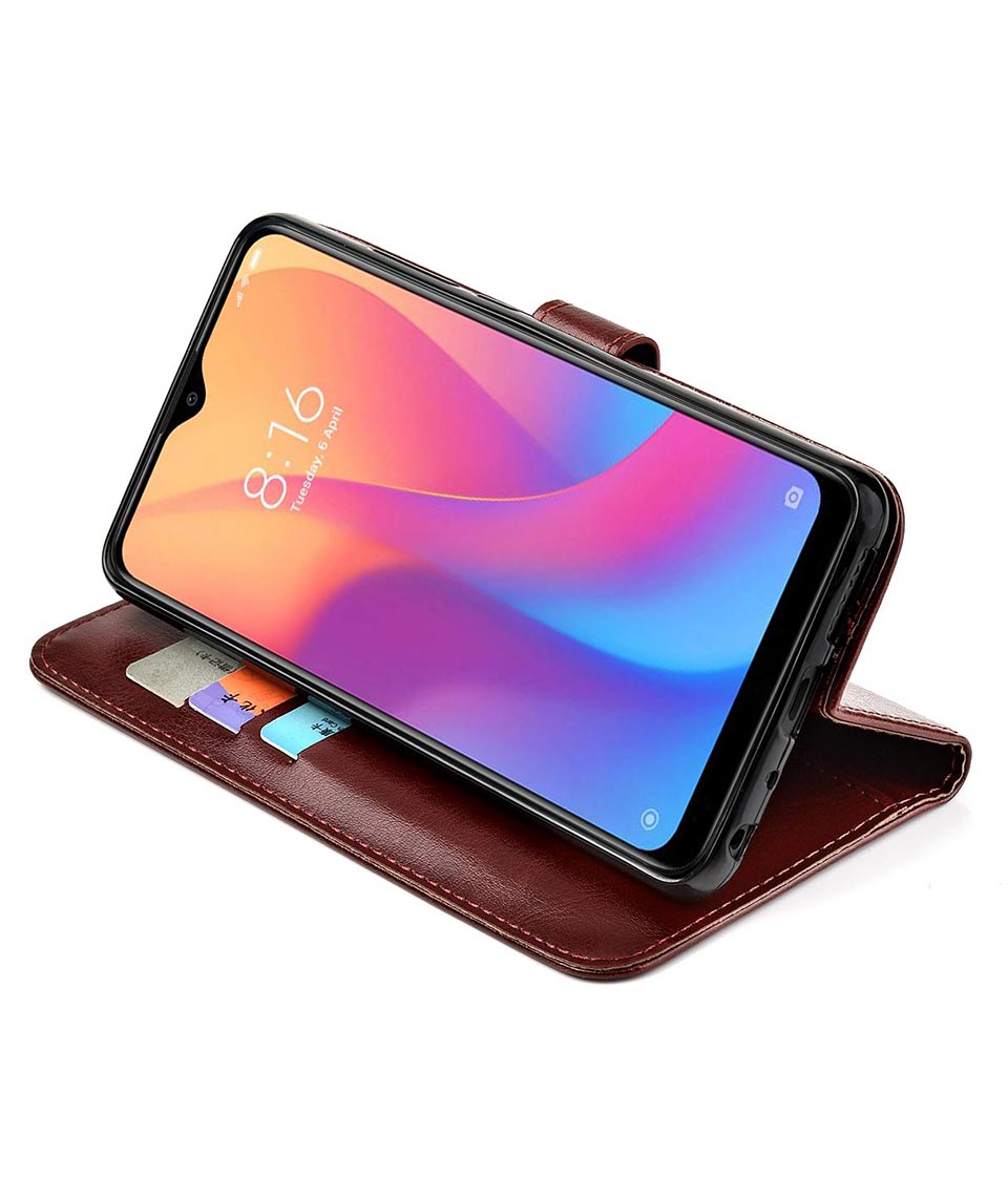 Étui à rabat en cuir pour Xiaomi, coque arrière pour Redmi 8A, 8A