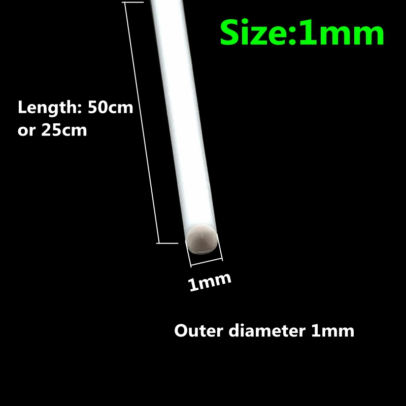 ABS Solid Round Bar Diameter 1mm/1.5mm/2mm/3mm/4mm/5mm/6mm/8mm/10mm DIY Handmade Sand Table Material Model Building Plastic Rods: Brown / 1/4''